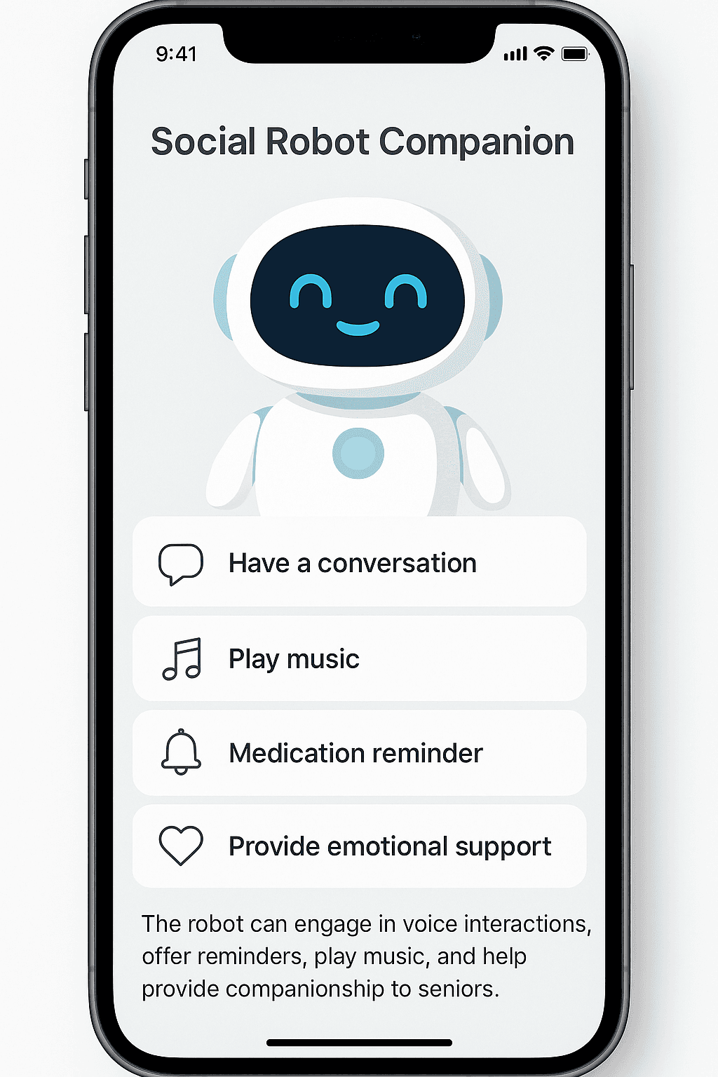 Social Robot Companion for Seniors - 1